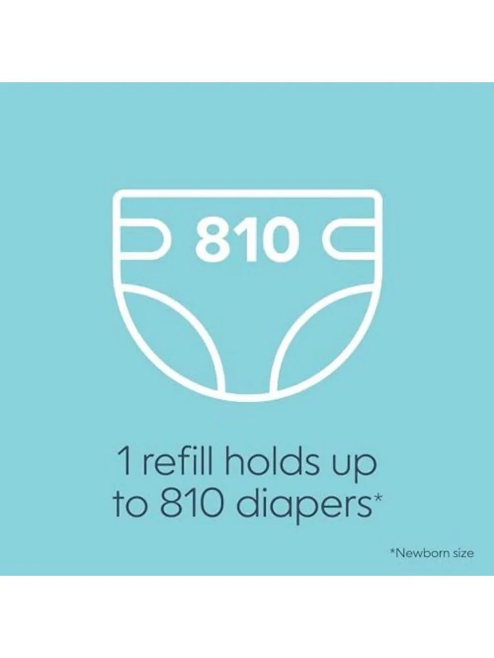 Jumbo Diaper Refill Bags - Continuous Film, Holds 810 Newborn Diapers